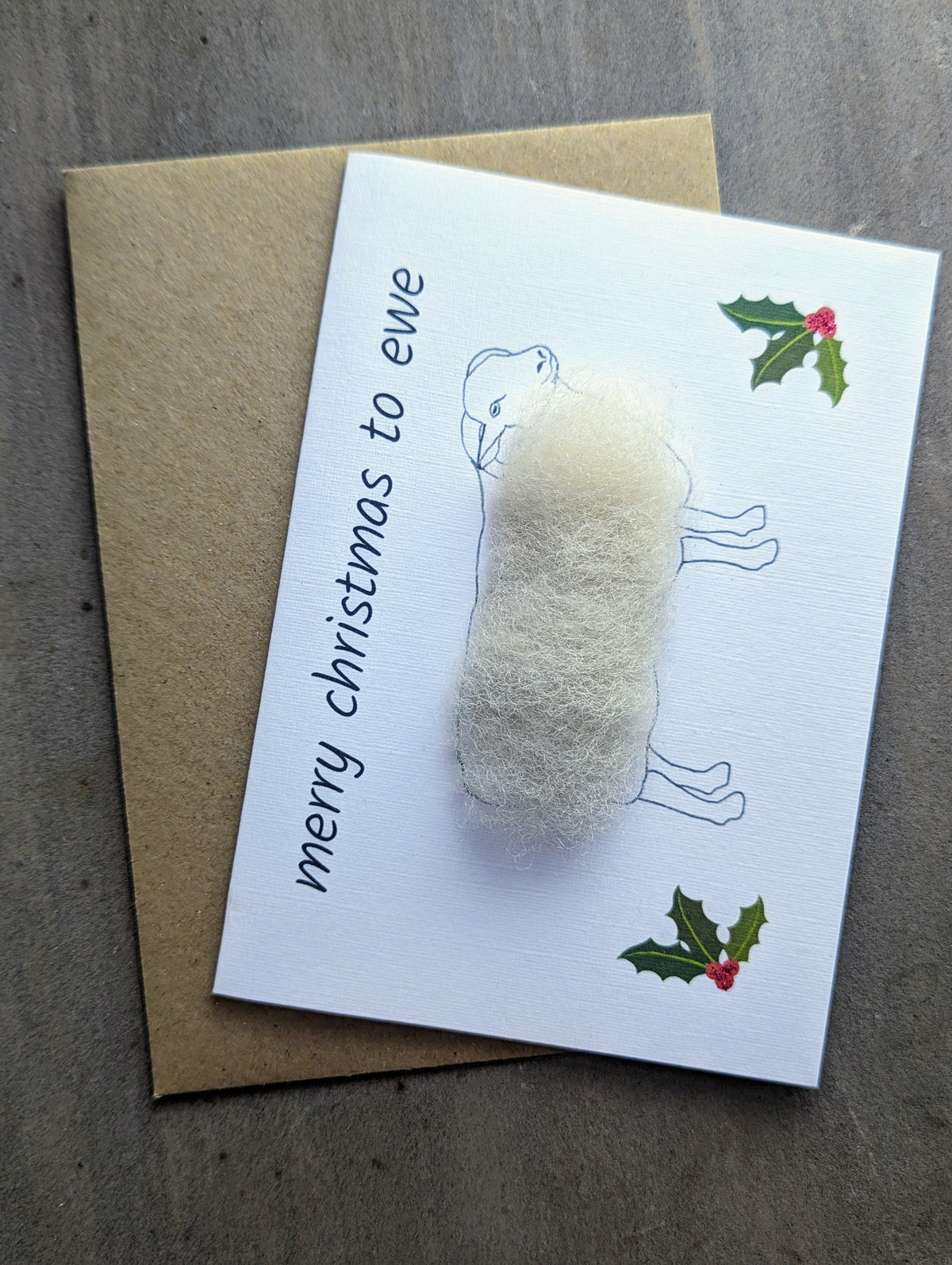 Woolly Sheep Christmas Card