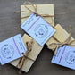 Naturally Woodland Dog friendly soap shampoo bar with sheep milk, cedarwood and rose geranium. Handmade in Yorkshire