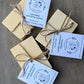 Naturally Woodland Natural dog soap with sheep milk, lavender, rosemary and peppermint. Handmade in Yorkshire